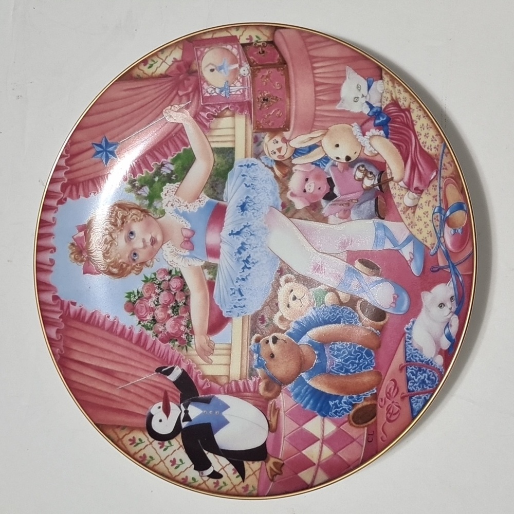 1992 Vintage Limited Edition Carol Lawson Collector Plate Dance Recital